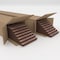 Ekena Millwork 48H x 1/4T Adjustable Wood Slat Wall Panel Kit w/ 3W Slats, Walnut contains 15 Slats SWW60X48X0250WA - alternate 3